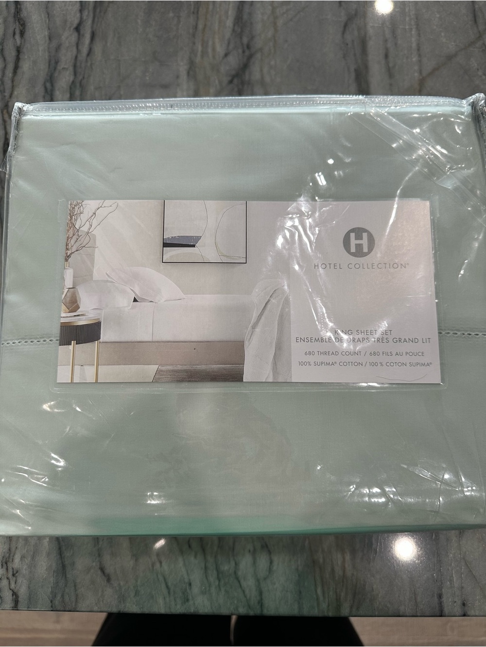 Hotel Collection King Sheet Set in Sage Green